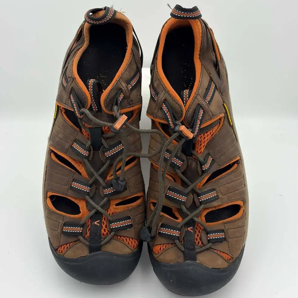 KEEN Arroyo II Sandals Mens 11.5 Brown Leather Hiking Water Shoes 1008419